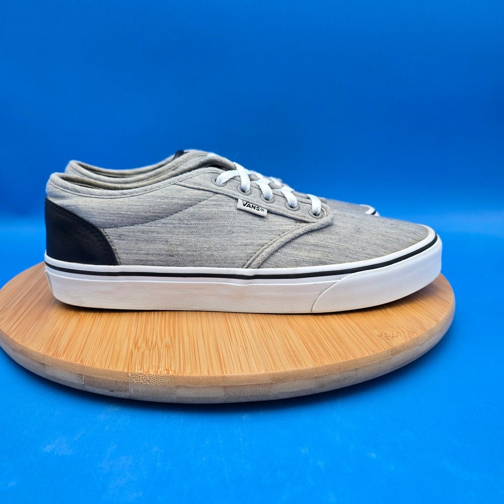 Vans Atwood DX Grey Jersey & Black Leather Men's Size 9 Slim Tongue 500714